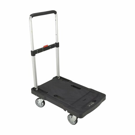 Vestil Fold Flat Plastic Cart 300 lb Poly Casters 26 3/4 x 16 1/4 x 36 1/2 FF-FPT-1627